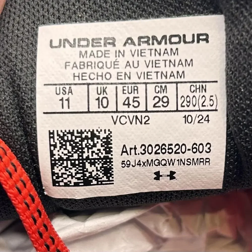 Under Armour HOVR Turbulence 2 Shoes Mens Size 11 Running Comfort Athletic Sneak - Picture 10 of 11